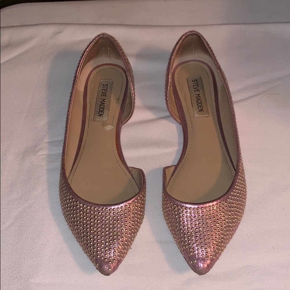 Pink flats